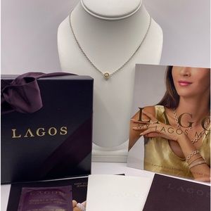 EUC LAGOS Two-tone Diamond Pendant Necklace